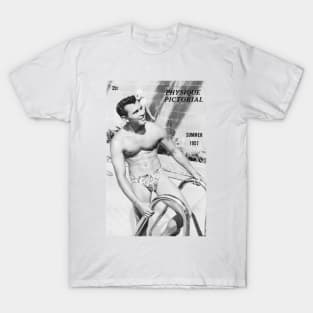 PHYSIQUE PICTORIAL - Vintage Physique Muscle Male Model Magazine Cover T-Shirt